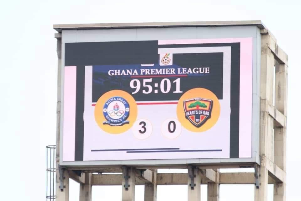 GPL: Olympics complete double over Hearts with 3-0 win