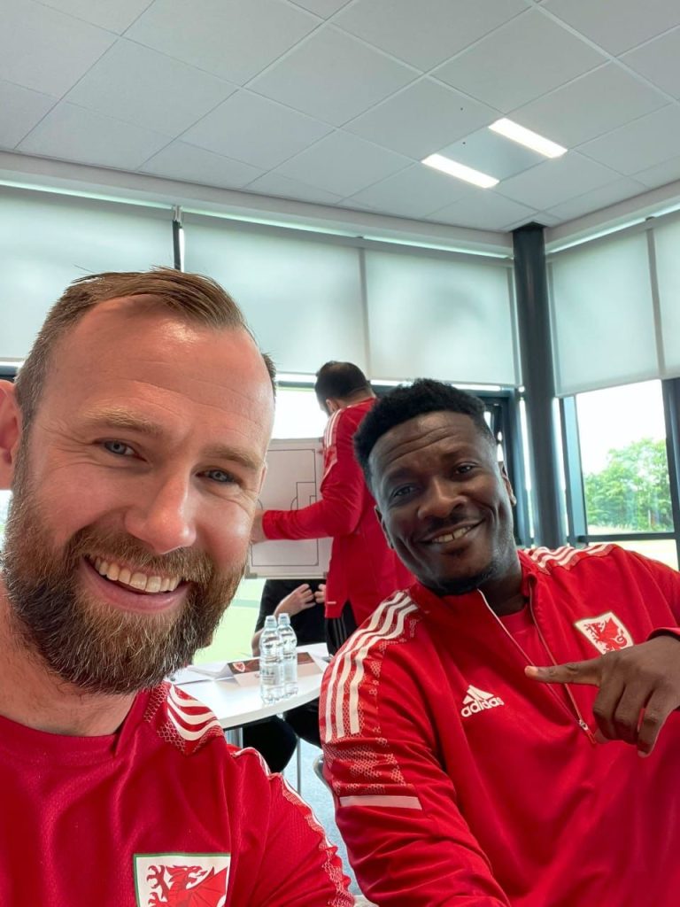 Asamoah Gyan begins coaching course in Europe