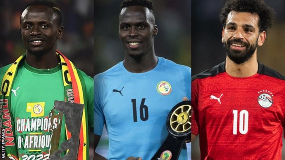 Caf awards: Sadio Mane, Edouard Mendy and Mohamed Salah up for men’s Player of the Year