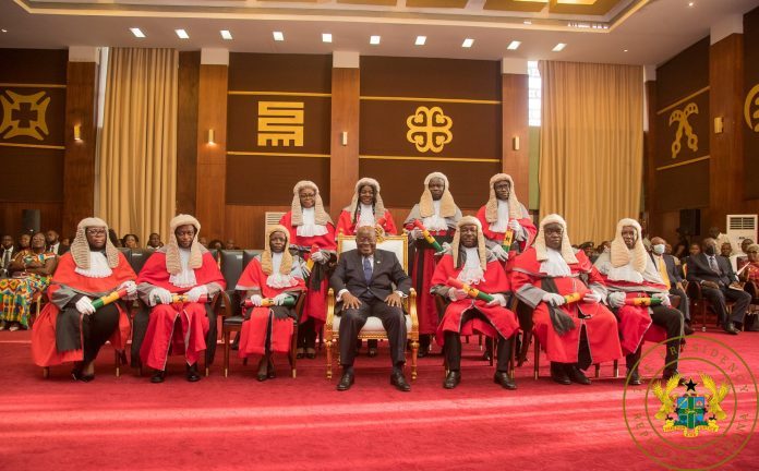 Prez Akufo-Addo swears ten new High Court Judges into office