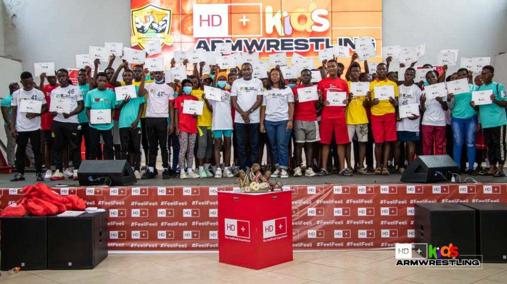 Massive turnout at HD+ Kids Armwrestling Championship in Accra