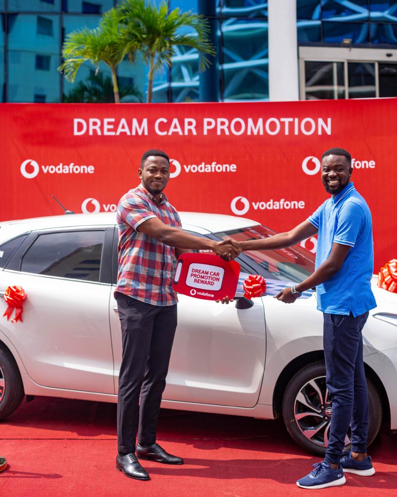 Vodafone Ghana Rewards Dream Car Promotion Winner - Happy Ghana