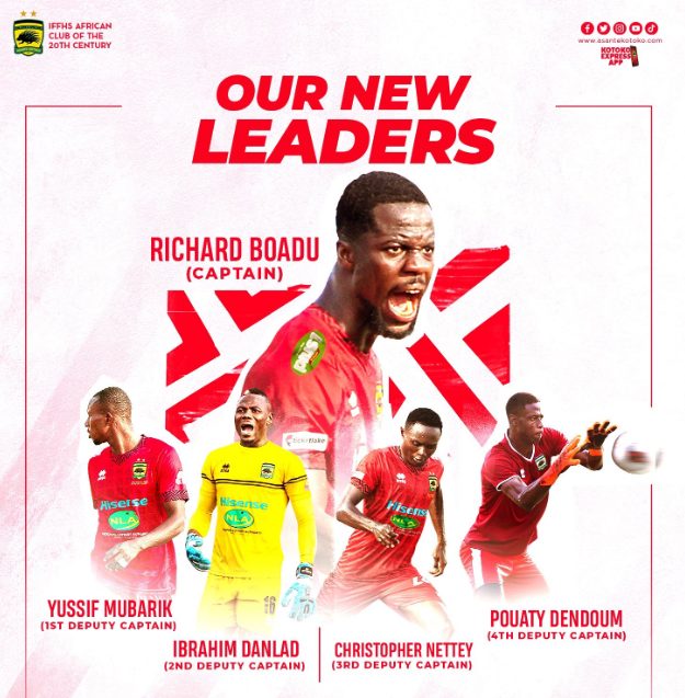 Asante Kotoko appoint Richard Boadu as new captain