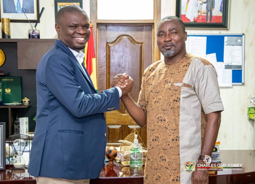 World Armwrestling Vice President pays courtesy call on Youth and Sports Minister