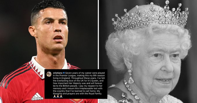 Cristiano Ronaldo pays moving tribute to ‘irreplaceable’ Queen Elizabeth II following her death