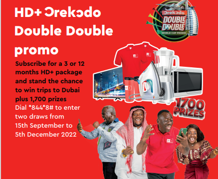 Enjoy live matches in HD this football season and win 1,700 prizes including trips to Dubai with the HD+ ‘ɔrekɔdo double double’ promo