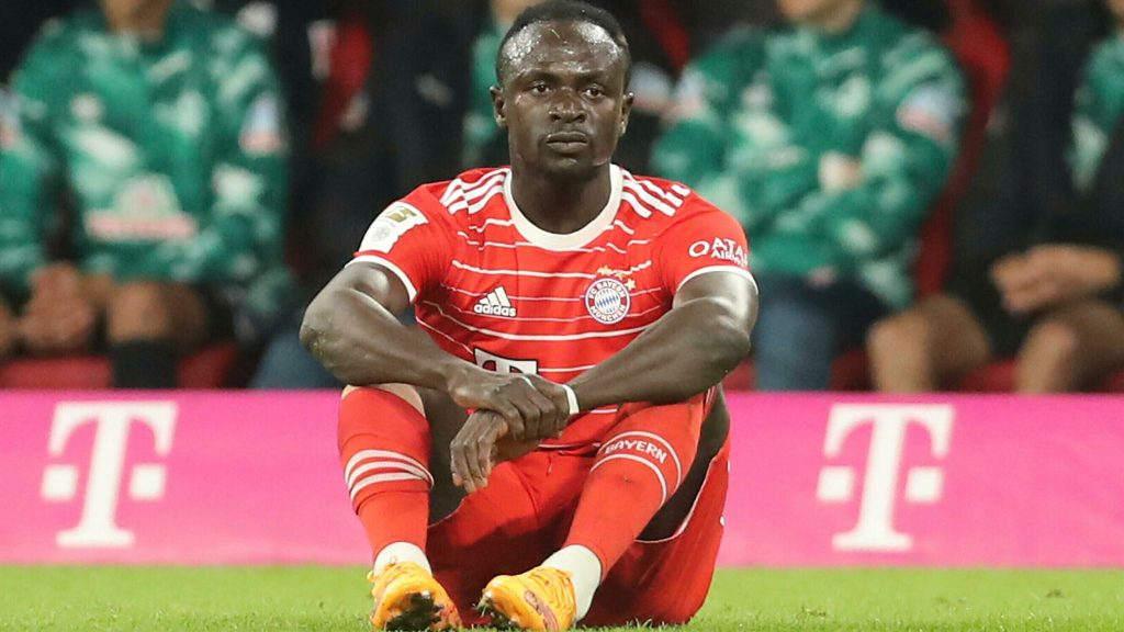 Senegal President Macky Sall reacts to Sadio Mane injury