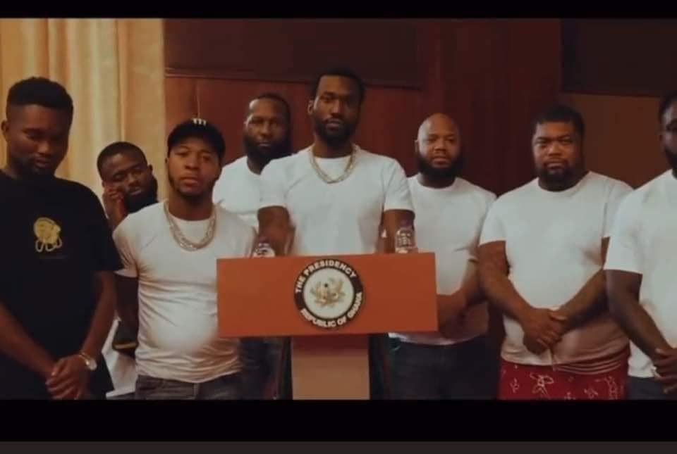 Meek Mill’s video clip he shot at Ghana’s presidency pops up