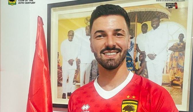 Asante Kotoko sign another Brazilian striker Matheus De Souza