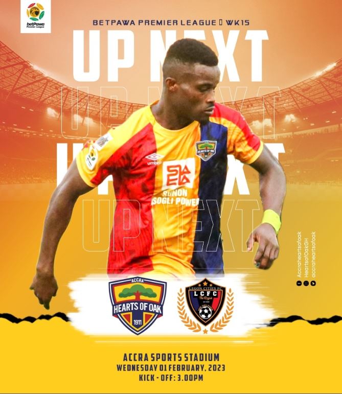 GPLonHappyFM: Match Preview – Hearts of Oak vs Legon Cities