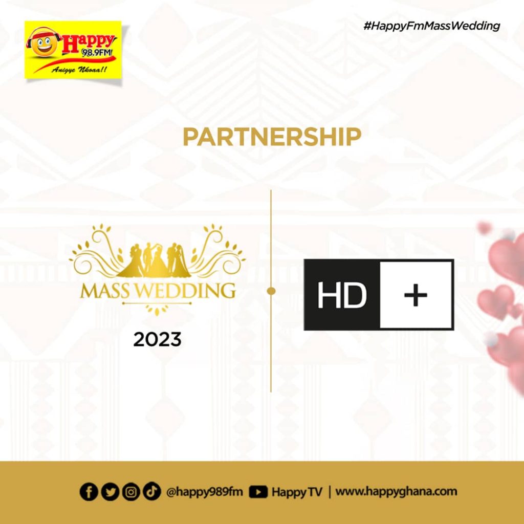 HD+ joins 2023 edition of the Happy FM Mass Wedding in grand ‘FeeliFeeli’ style