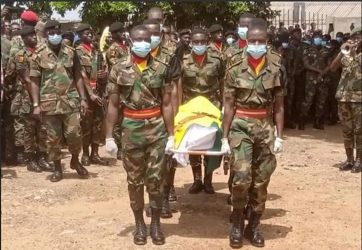 Killed soldier laid to rest at Burma Camp cemetery