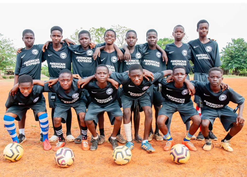 Ex-Manchester United striker Danny Welbeck donates jerseys to an academy in Ghana