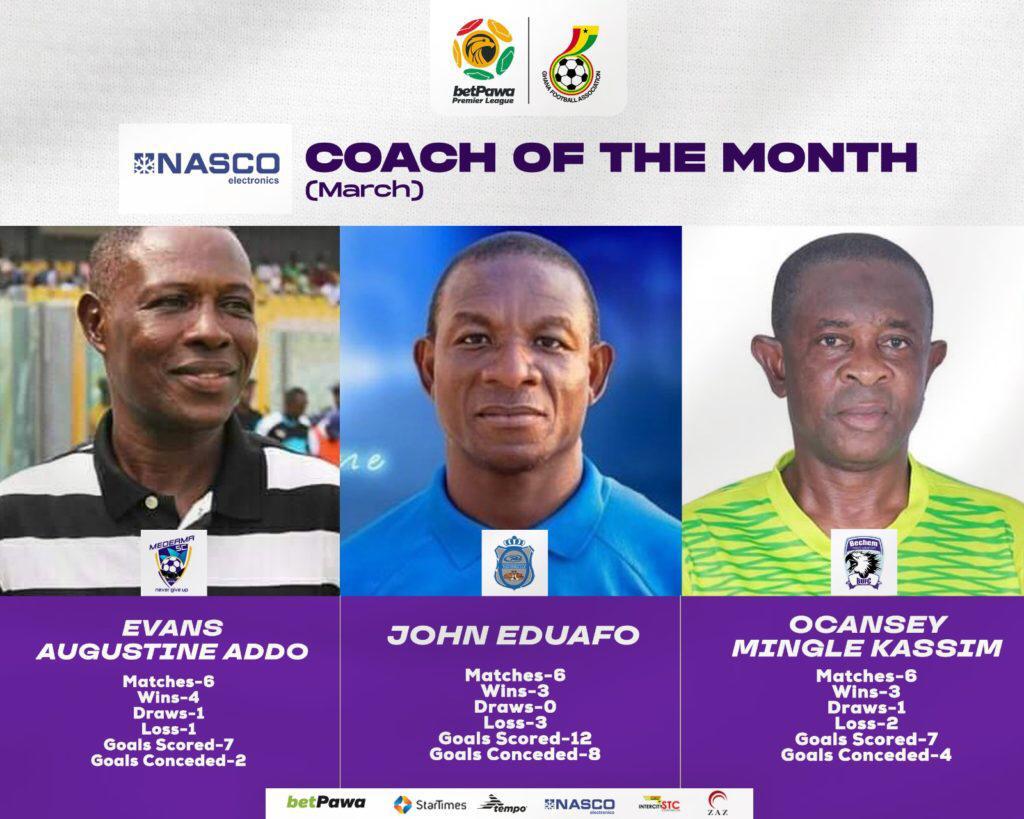 GPLonHappyFM: Three coaches shortlisted for coach of the month Award