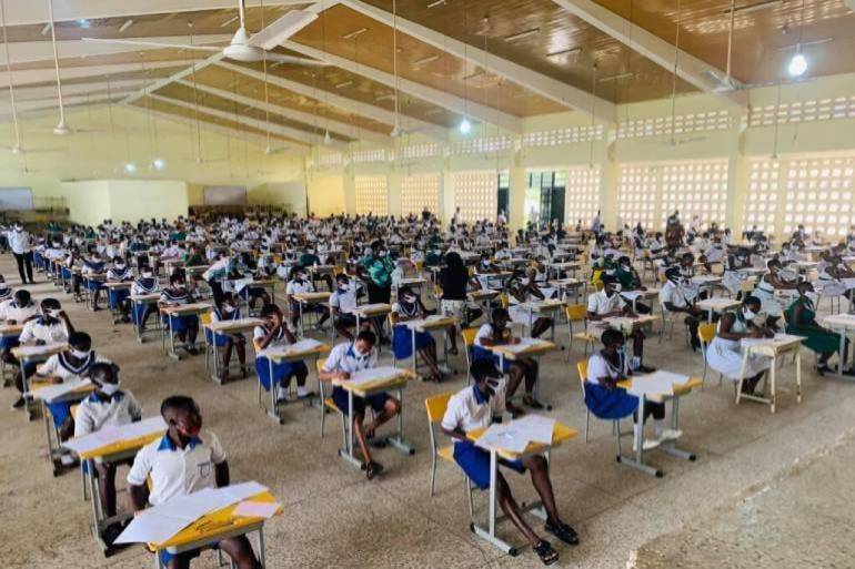 2024 BECE: Buduburam D/A JHS lament over Noise from road construction site during examination