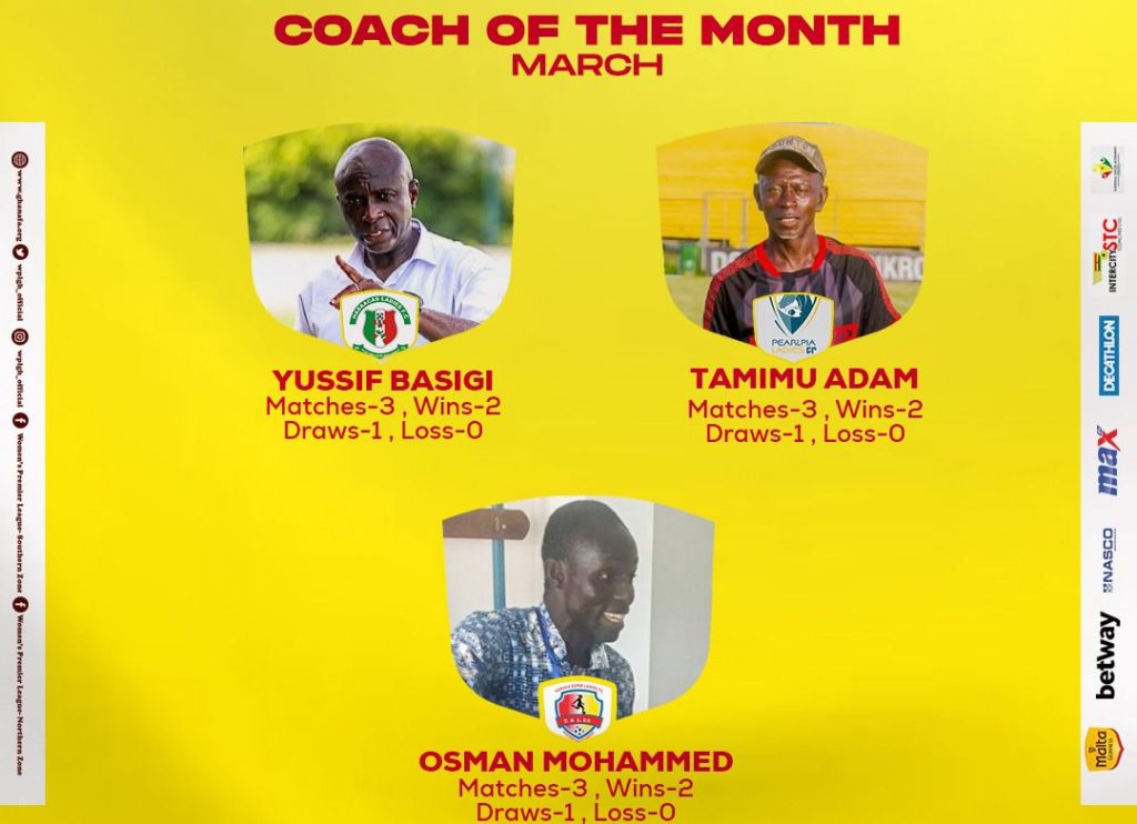 Tamale Super ladies coach Osman Mohammed excited about NASCO coach of the month award nomination