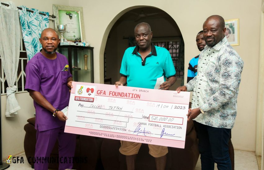 GFA Foundation donates to ex-Black Satellites boss Sellas Tetteh