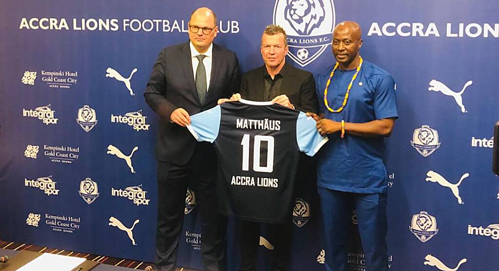 Accra Lions unveil football legend Lothar Matthäus as club’s new partner