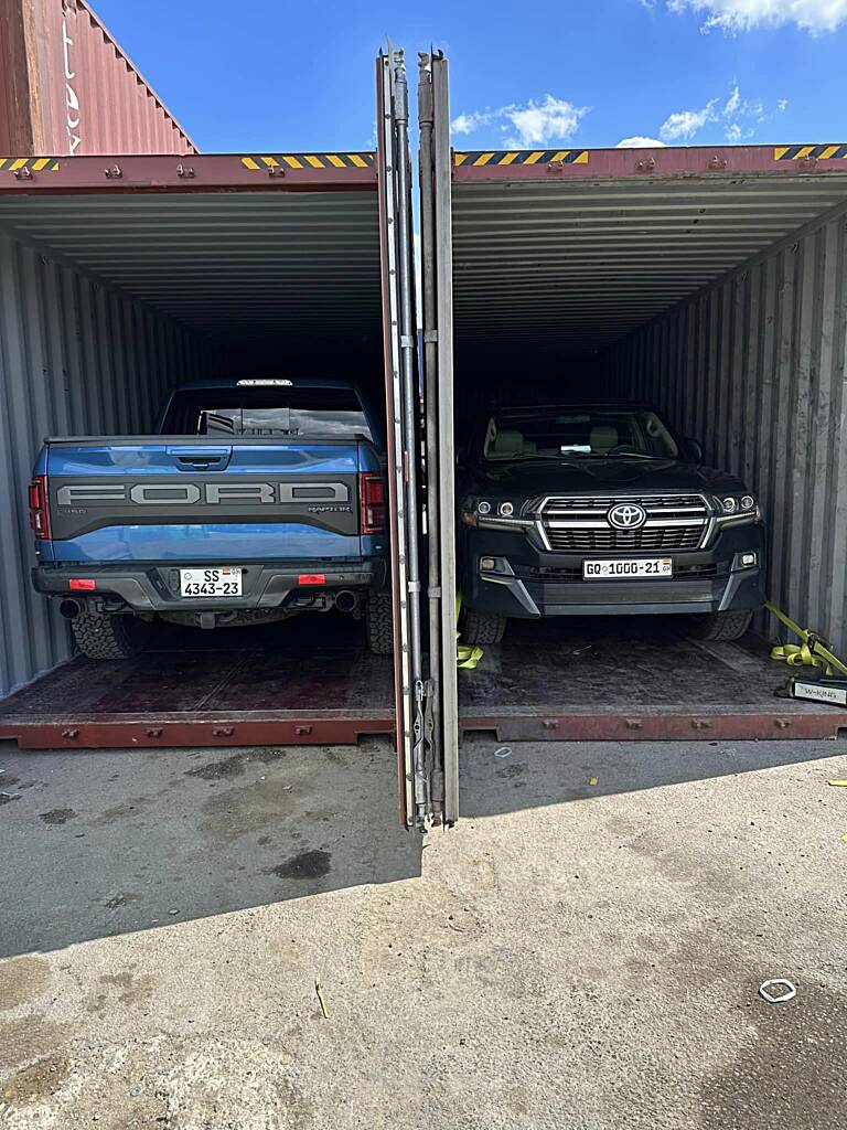 Accra to London by road – Cars used for expedition shipped to Ghana