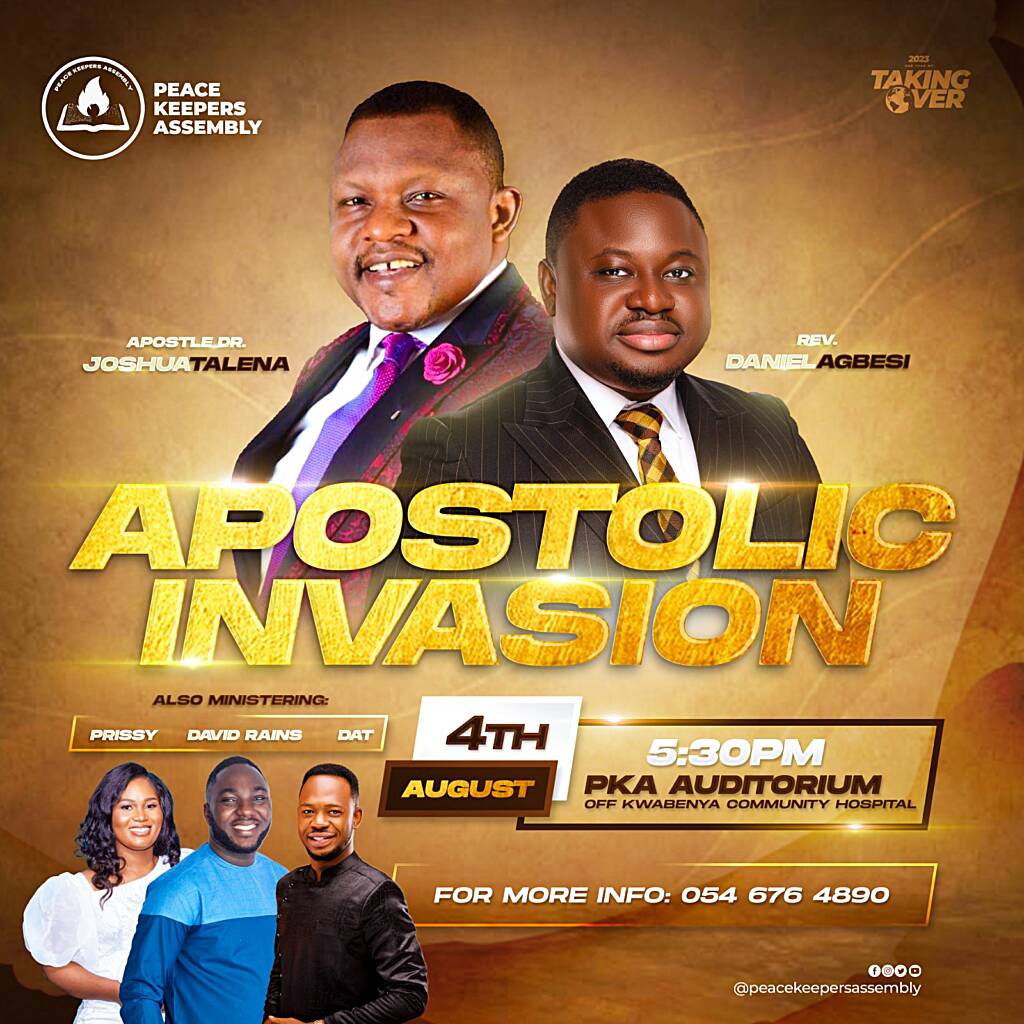 A Night of Spiritual Awakening: Peace Keepers Assembly hosts Dr. Joshua Talena for ‘Apostolic Invasion’