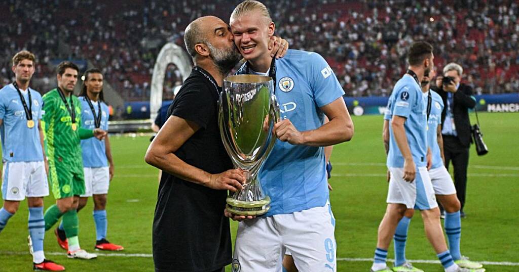 Manchester City’s Pep Guardiola and Erling Haaland win top UEFA awards