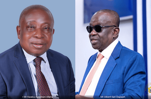 Kan-Dapaah, Agyeman-Manu to appear before Parliament today