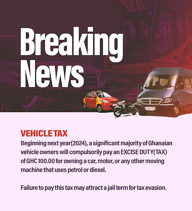 Ghanaian vehicle owners stunned by 2024 vehicle tax