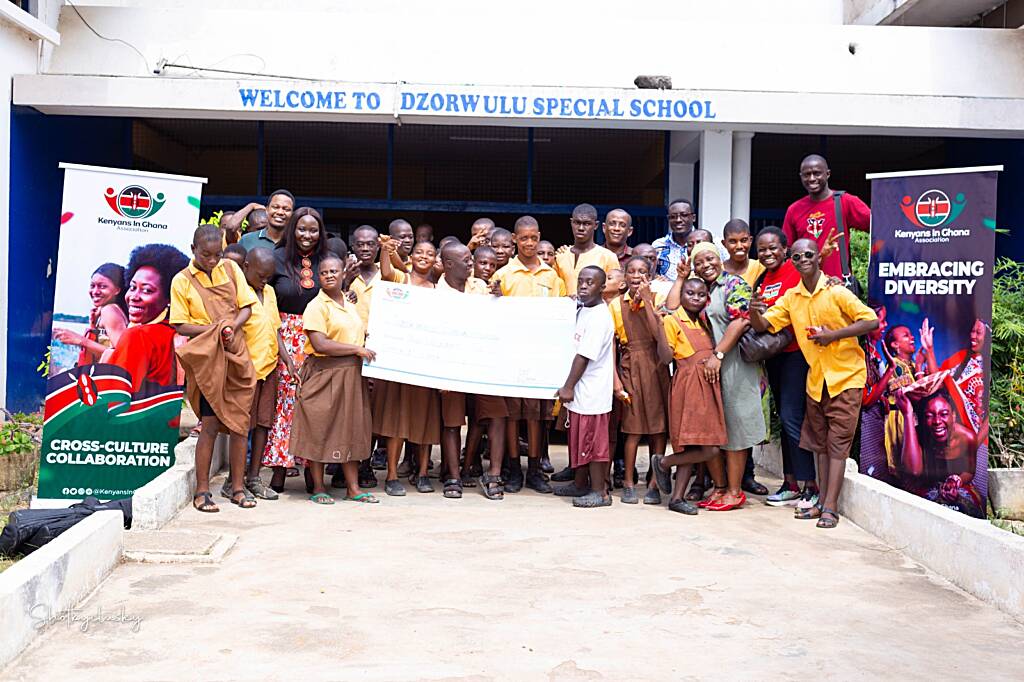 Kenyans in Ghana Association (KGA) visits Dzorwulu Special School with Christmas donation