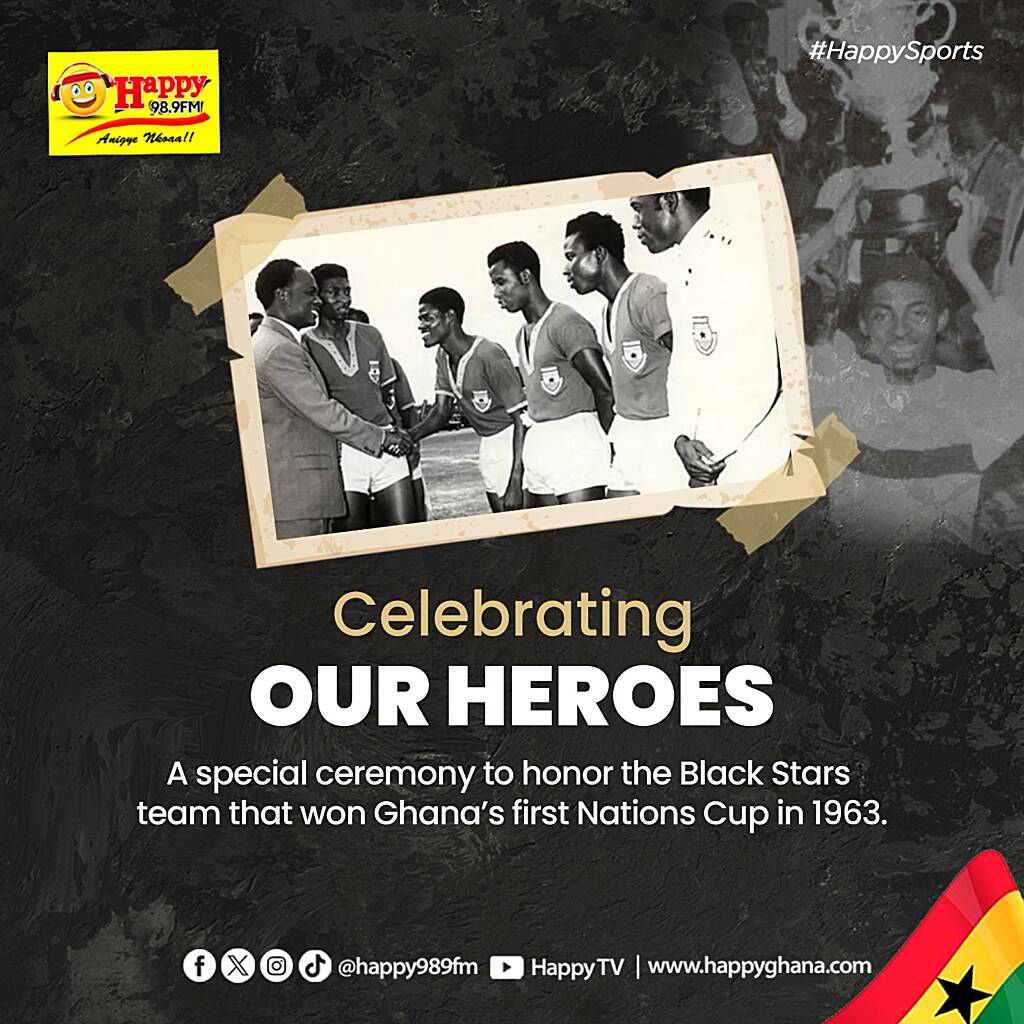 Happy 98.9 FM to mark historic 1963 African Cup of Nations Champions