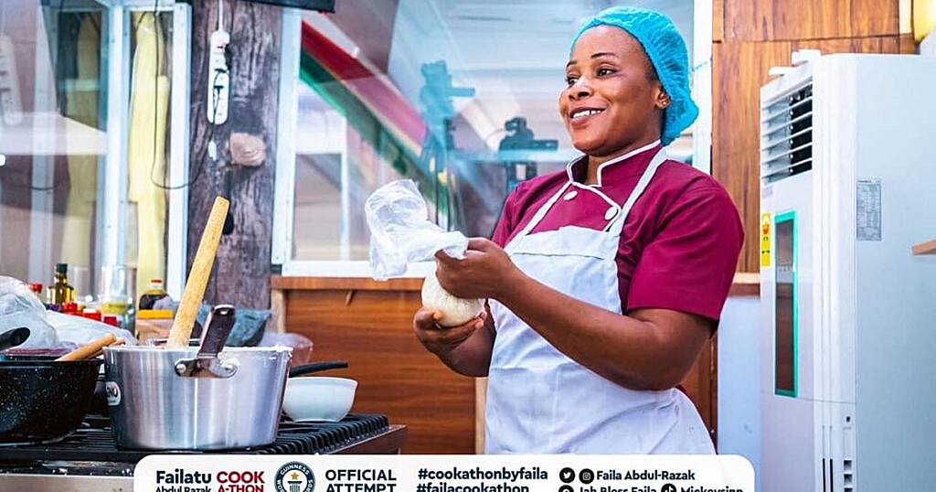 Chef Faila draws curtains on GWR cook-a-thon attempt