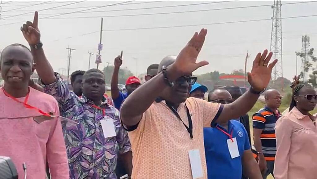 Watch: Dome/Kwabenya NPP delegates rally for change as Michael Oquaye Jr. challenges Adwoa Safo