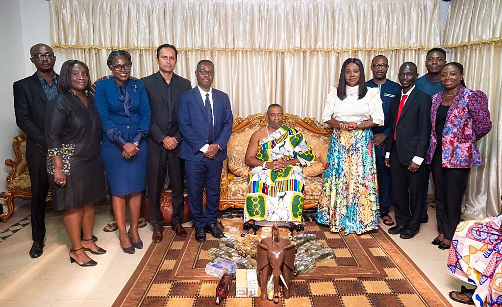 Telecel Ghana pays courtesy call to Ga Mantse after Successful Rebranding