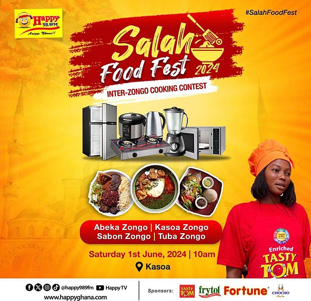 Happy 98.9 FM begins 2024 Salah Food Fest Inter-Zongo Cooking Competition in Kasoa