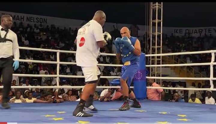Azumah Nelson vs Irchad Razaaly: Exhibition fight ends in a draw