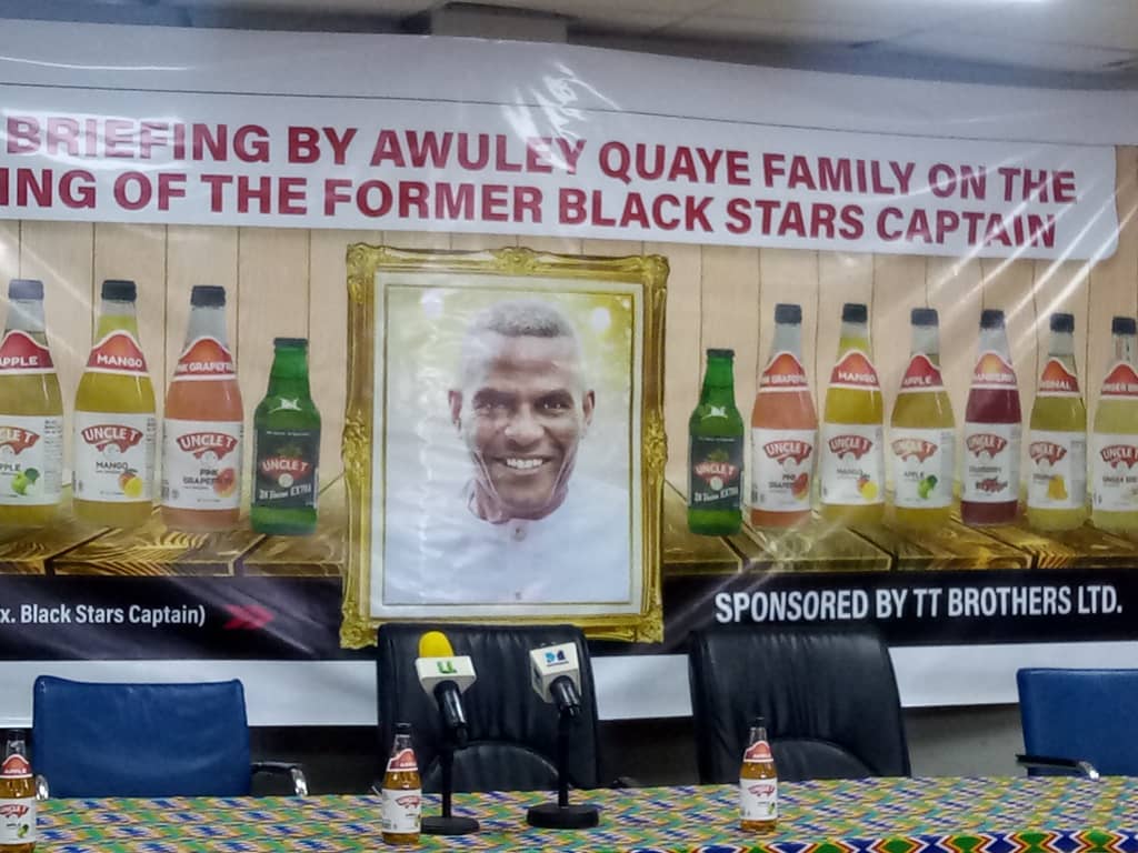 Awuley Quaye Snr’s State burial: Family thanks Ministry of Youth and Sports, GFA, TT Brothers