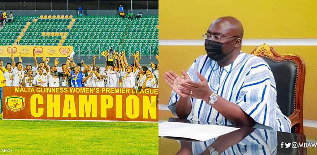 Vice President Dr. Bawumia lauds Hasaacas Ladies on WPL title, pledges support ahead of WAFU tournament