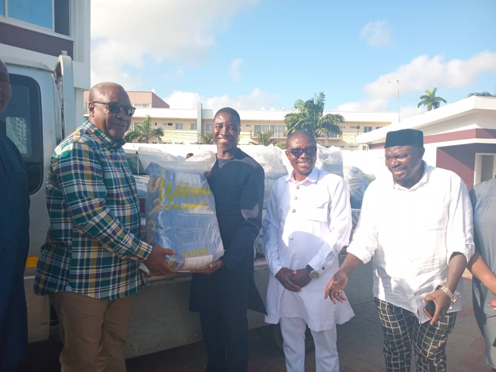 NDC National Zongo caucus, USA Chapter donates bags of rice to John Mahama ahead of Eid-ul Adha