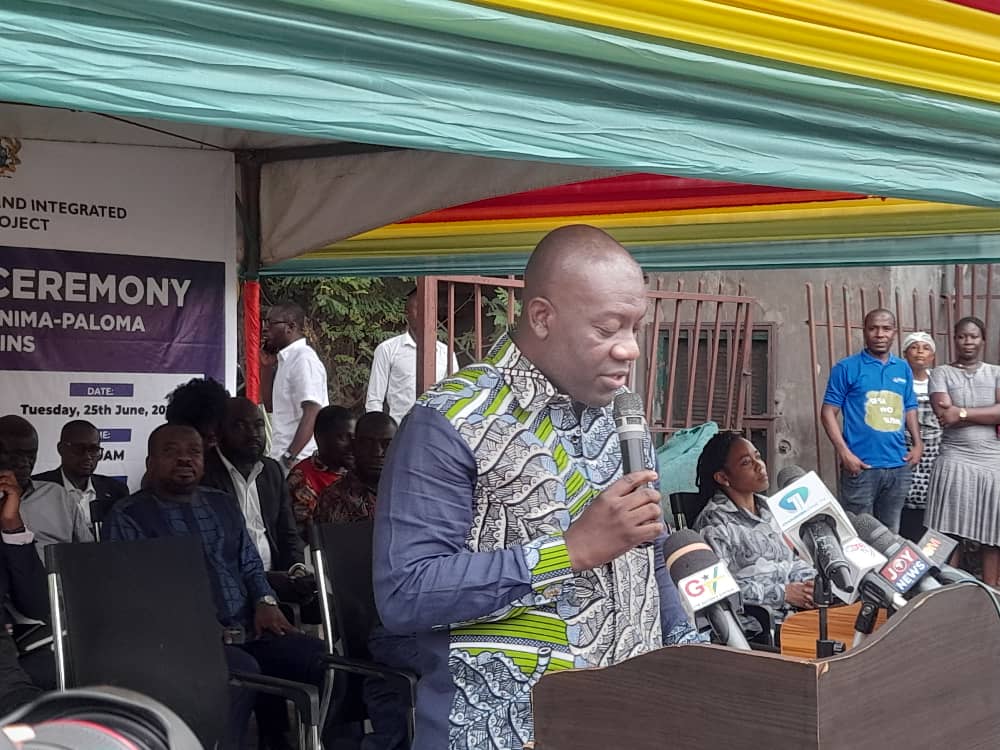Nima-Paloma storms drain reconstruction project takes off as Kojo Oppong Nkrumah cuts sod