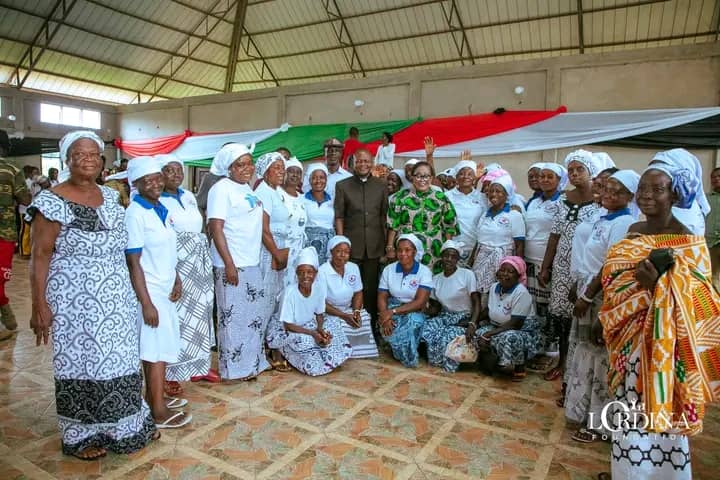 Lordina Mahama Donates 120 sewing machines and 100 hair dryers to women in Nkoranza North