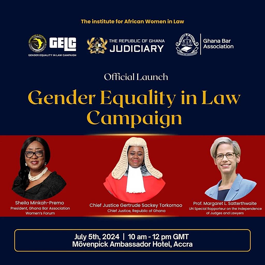 IAWL to climax Gender Equality in Law Campaign on July 5