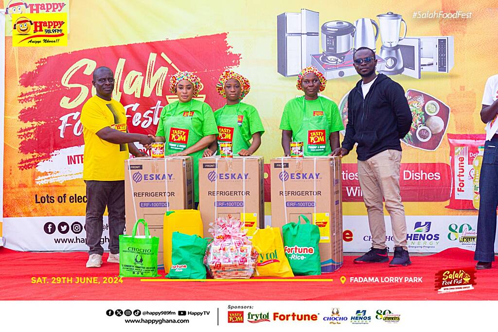 Happy 98.9 FM Crowns Vim Ladies of Madina Zongo Winners of 2024 Salahfest Inter-Zongo Cooking Competition