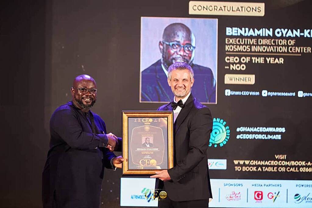 Benjamin Gyan-Kesse of Kosmos Innovation Center recognised as CEO of the Year, NGO Category