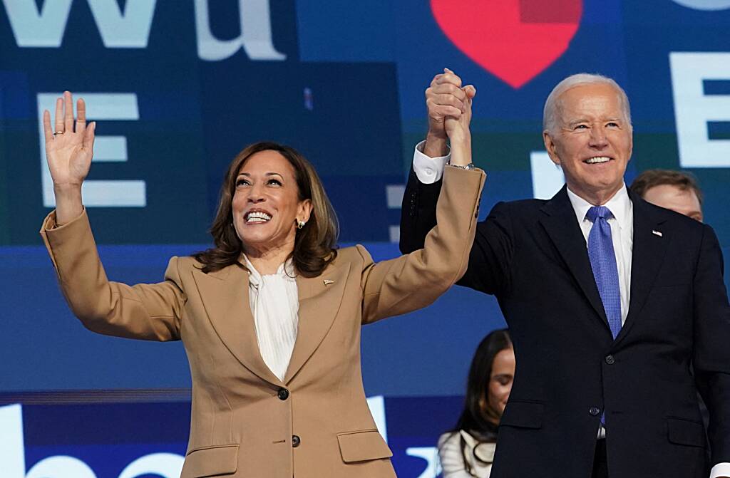 Biden hails Harris as DNC’s future in emotional farewell speech