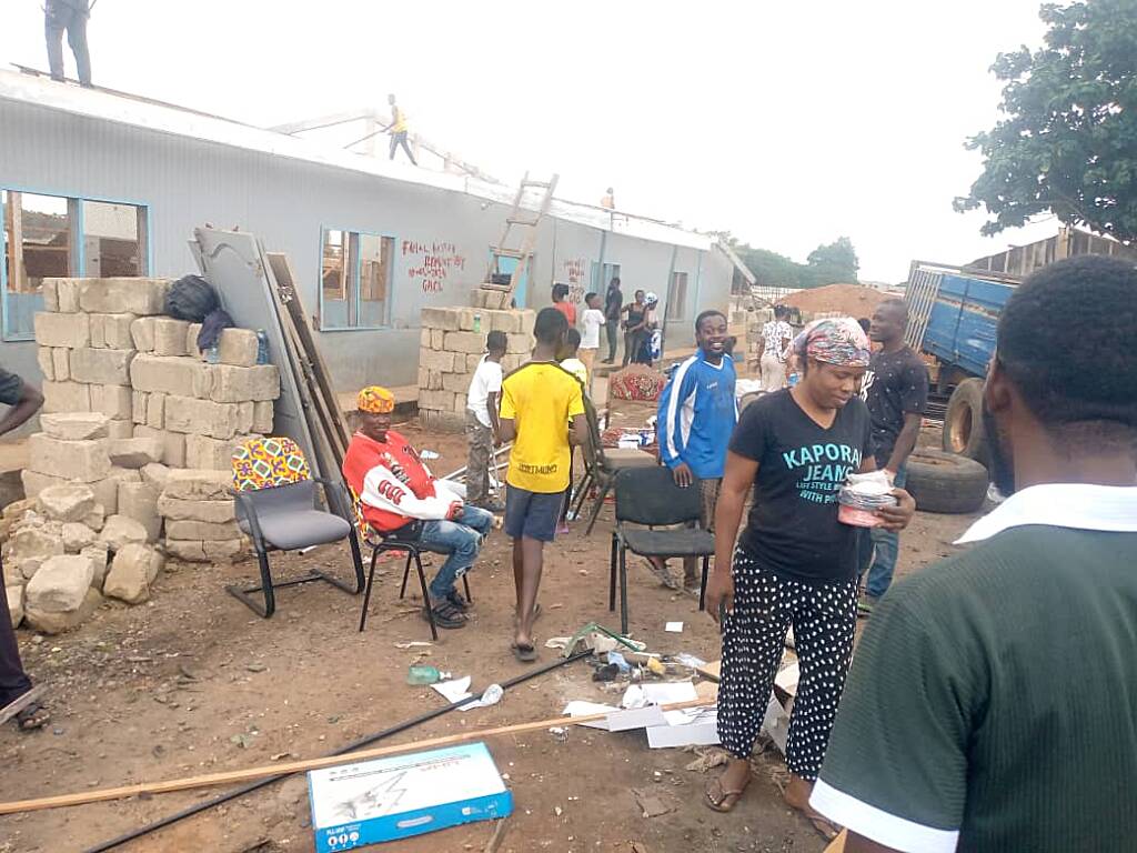 Police enforce court order to evict squatters from Ghana Airport Company Land in Sepe