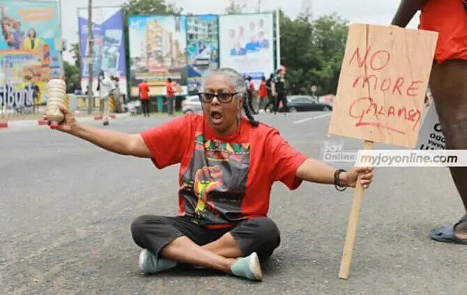 Democracy Hub Demo: convener, Naa Densua calls for release of her granddaughter