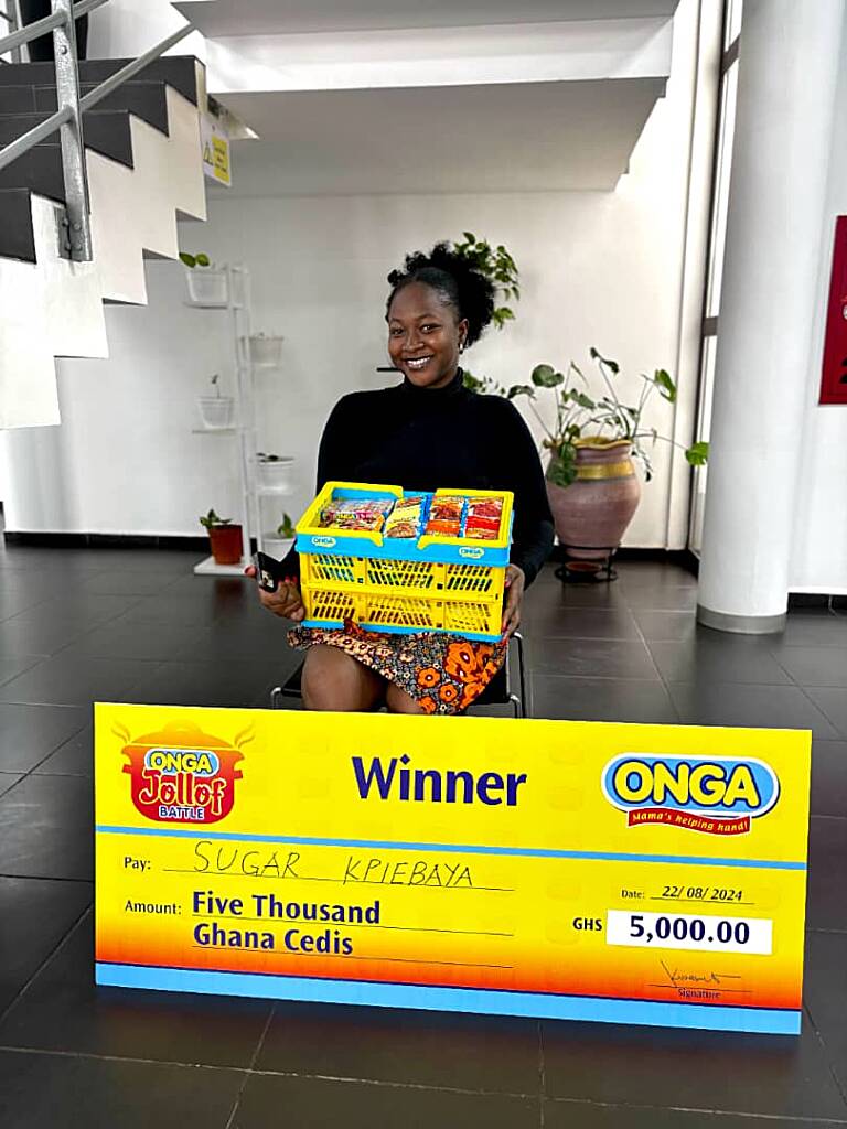 Berthy Kpiebaya wins ONGA ‘Jollof Battle’ Ultimate Prize