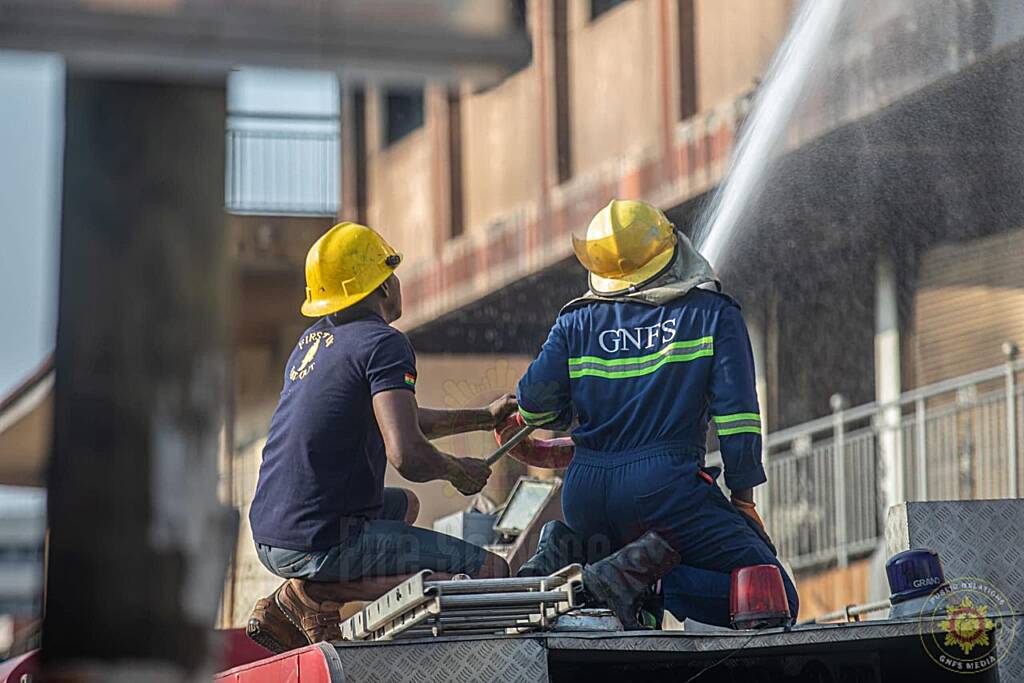 Zongo Lane fire finally quenched after 7 days by Ghana National Fire Service