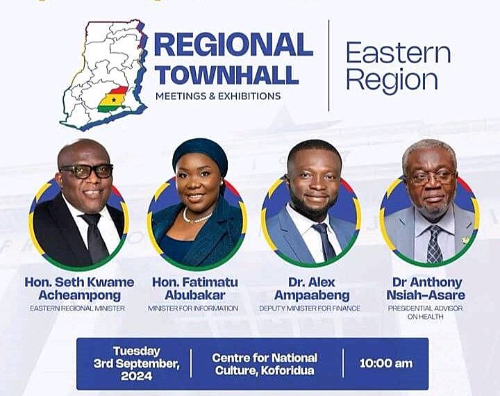 2024 second Edition of Regional town Hall meetings to take place in Koforidua on September 3rd