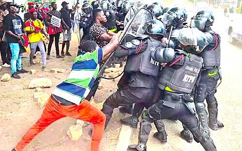 Democracy Hub Demo: Ghana Police dismiss reports of pregnant protester’s arrest