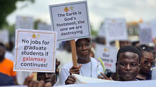 Catholic Archdiocese of Accra leads peaceful protest walk today, October 11